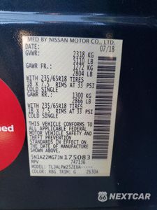 Zdjęcie 12 z 15 samochodu: 2018 NISSAN MURANO S VIN:5N1AZ2MG7JN175083 - miniatura