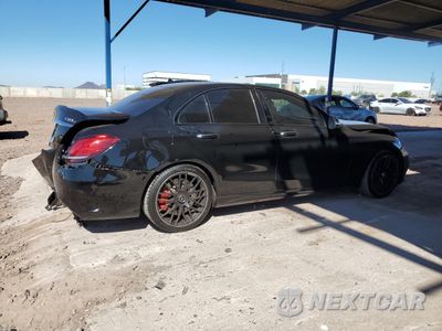 Trzecie zdjęcie samochodu z tyłu: 2021 MERCEDES-BENZ C 63 AMG-S VIN:W1KWF8HB9MR620298 - miniatura