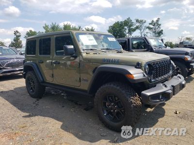 Czwarte zdjęcie samochodu z boku: 2025 JEEP WRANGLER SPORT 4XE VIN:1C4RJXN69SW604463 - miniatura