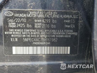 Zdjęcie 12 z 12 samochodu: 2011 HYUNDAI SONATA SE VIN:5NPEC4AC7BH161982 - miniatura