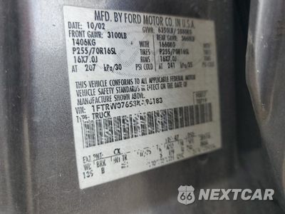 Zdjęcie 12 z 14 samochodu: 2003 FORD F150 SUPERCREW VIN:1FTRW07653KA96183 - miniatura