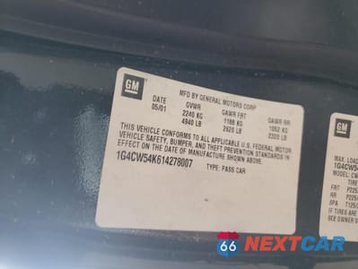 Zdjęcie 13 z 13 samochodu: 2001 BUICK PARK AVENUE VIN:1G4CW54K614278007 - miniatura