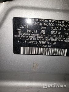 Zdjęcie 12 z 12 samochodu: 2021 HYUNDAI ACCENT SE VIN:3KPC24A63ME149128 - miniatura