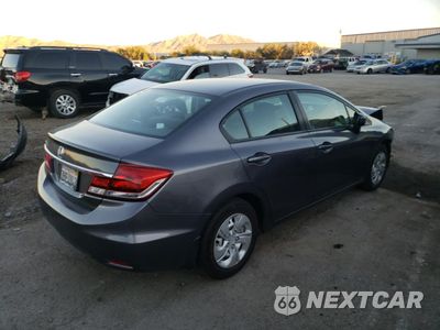 Trzecie zdjęcie samochodu z tyłu: 2014 HONDA CIVIC LX VIN:19XFB2F51EE265267 - miniatura
