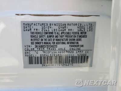 Zdjęcie 13 z 14 samochodu: 2025 NISSAN SENTRA SV VIN:3N1AB8CV7SY246270 - miniatura