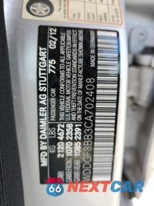 Zdjęcie 12 z 12 samochodu: 2012 MERCEDES-BENZ C 300 4MATIC VIN:WDDGF8BB3CA702408 - miniatura