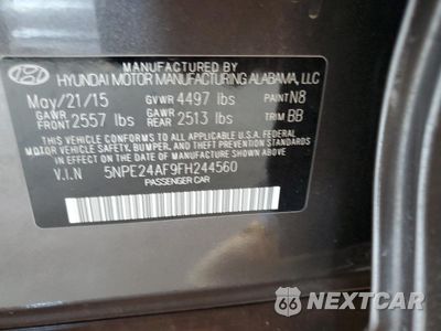 Zdjęcie 12 z 12 samochodu: 2015 HYUNDAI SONATA SE VIN:5NPE24AF9FH244560 - miniatura