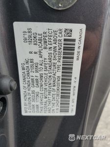 Zdjęcie 13 z 16 samochodu: 2019 HONDA CIVIC EX VIN:2HGFC3B33KH357408 - miniatura