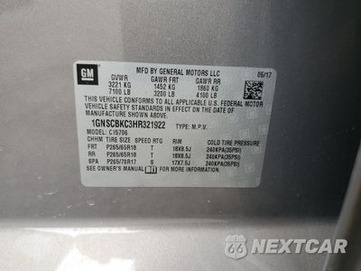 Zdjęcie 13 z 13 samochodu: 2017 CHEVROLET TAHOE C1500 LT VIN:1GNSCBKC3HR321922 - miniatura