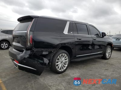 Trzecie zdjęcie samochodu z tyłu: 2023 CADILLAC ESCALADE ESV LUXURY VIN:1GYS3JKL7PR487517 - miniatura