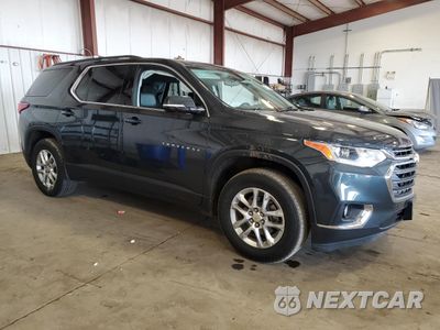 Czwarte zdjęcie samochodu z boku: 2019 CHEVROLET TRAVERSE LT VIN:1GNEVHKW4KJ301334 - miniatura