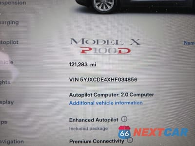 Zdjęcie 13 z 13 samochodu: 2017 TESLA MODEL X VIN:5YJXCDE4XHF034856 - miniatura