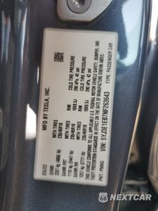 Zdjęcie 12 z 12 samochodu: 2022 TESLA MODEL 3 VIN:5YJ3E1EB7NF263643 - miniatura