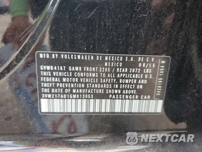 Zdjęcie 12 z 12 samochodu: 2016 VOLKSWAGEN GOLF S/SE VIN:3VW217AU1GM013053 - miniatura