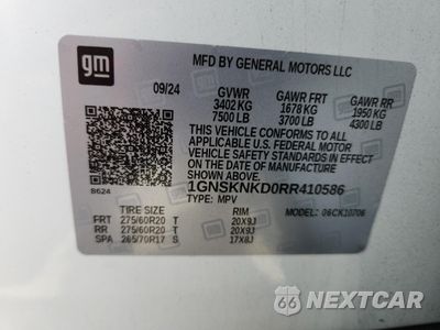 Zdjęcie 14 z 17 samochodu: 2024 CHEVROLET TAHOE K1500 LT VIN:1GNSKNKD0RR410586 - miniatura