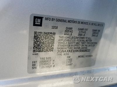Zdjęcie 13 z 16 samochodu: 2019 CHEVROLET EQUINOX LT VIN:3GNAXKEVXKS568632 - miniatura