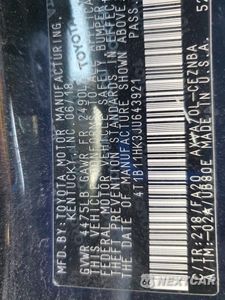 Zdjęcie 12 z 12 samochodu: 2018 TOYOTA CAMRY L VIN:4T1B11HK3JU643921 - miniatura