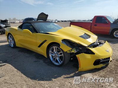 Czwarte zdjęcie samochodu z boku: 2019 CHEVROLET CORVETTE STINGRAY 3LT VIN:1G1YF3D75K5111314 - miniatura