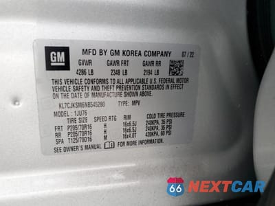 Zdjęcie 13 z 13 samochodu: 2022 CHEVROLET TRAX LS VIN:KL7CJKSM6NB545280 - miniatura