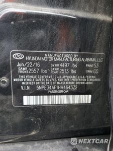 Zdjęcie 12 z 14 samochodu: 2017 HYUNDAI SONATA SPORT VIN:5NPE34AF1HH464372 - miniatura