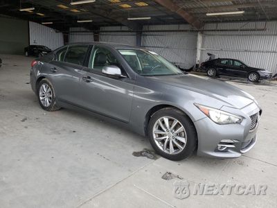 Czwarte zdjęcie samochodu z boku: 2015 INFINITI Q50 BASE VIN:JN1BV7AR2FM409461 - miniatura