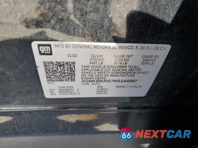 Zdjęcie 13 z 13 samochodu: 2022 CHEVROLET BLAZER RS VIN:3GNKBKRS7NS144087 - miniatura