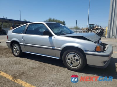 Czwarte zdjęcie samochodu z boku: 1987 HONDA CIVIC 1500 CRX SI VIN:JHMEC1342HS006060 - miniatura