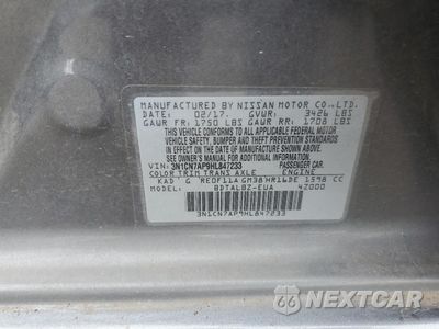 Zdjęcie 12 z 13 samochodu: 2017 NISSAN VERSA S VIN:3N1CN7AP9HL847233 - miniatura