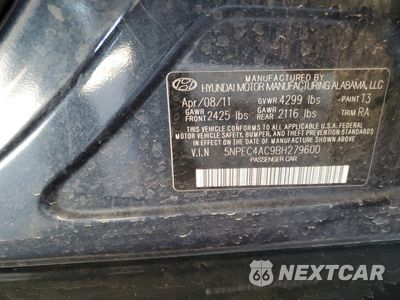 Zdjęcie 13 z 15 samochodu: 2011 HYUNDAI SONATA SE VIN:5NPEC4AC9BH279600 - miniatura