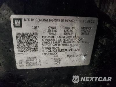 Zdjęcie 12 z 12 samochodu: 2018 CHEVROLET SILVERADO K1500 LTZ VIN:3GCUKSEJ2JG215420 - miniatura