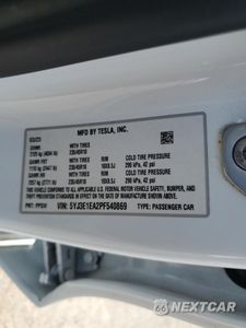 Zdjęcie 12 z 12 samochodu: 2023 TESLA MODEL 3 VIN:5YJ3E1EA2PF540869 - miniatura