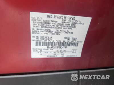 Zdjęcie 12 z 15 samochodu: 2018 FORD TAURUS SEL VIN:1FAHP2E82JG124861 - miniatura