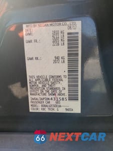 Zdjęcie 13 z 15 samochodu: 2013 NISSAN ALTIMA 2.5 VIN:1N4AL3AP5DN431585 - miniatura
