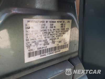 Zdjęcie 12 z 13 samochodu: 2004 NISSAN ALTIMA BASE VIN:1N4AL11D94C180026 - miniatura