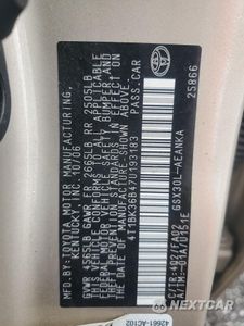 Zdjęcie 12 z 12 samochodu: 2007 TOYOTA H094 VIN:4T1BK36B47U193183 - miniatura
