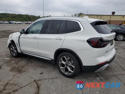 Drugie zdjęcie samochodu z przodu: 2022 BMW X3 XDRIVE30I VIN:WBX57DP08NN175740 - miniatura