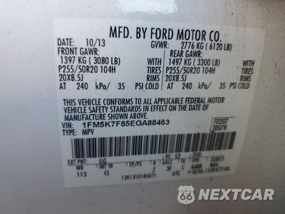 Zdjęcie 13 z 15 samochodu: 2014 FORD EXPLORER LIMITED VIN:1FM5K7F85EGA88463 - miniatura