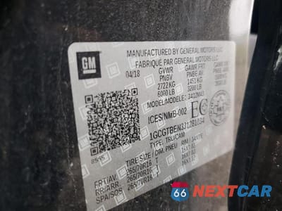 Zdjęcie 13 z 13 samochodu: 2018 CHEVROLET COLORADO VIN:1GCGTBEN3J1281034 - miniatura