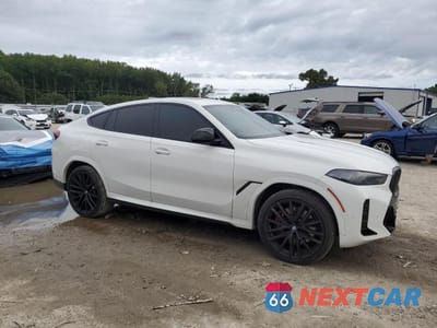Czwarte zdjęcie samochodu z boku: 2024 BMW X6 M60I VIN:5UX43EX04R9V16283 - miniatura