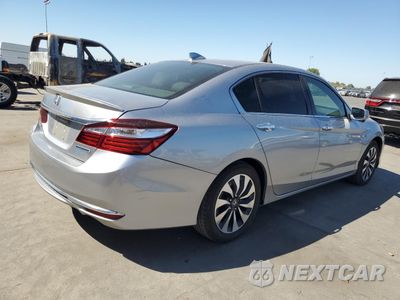 Trzecie zdjęcie samochodu z tyłu: 2017 HONDA ACCORD HYBRID VIN:JHMCR6F31HC021083 - miniatura