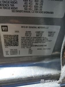 Zdjęcie 12 z 12 samochodu: 2022 CHEVROLET SILVERADO LTD K1500 LTZ VIN:1GCUYGED8NZ108786 - miniatura