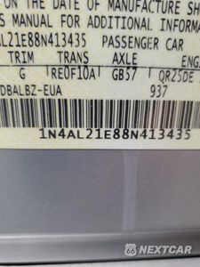 Zdjęcie 12 z 12 samochodu: 2008 NISSAN ALTIMA 2.5 VIN:1N4AL21E88N413435 - miniatura