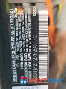 Zdjęcie 13 z 15 samochodu: 2007 MERCEDES-BENZ CLK 550 VIN:WDBTJ72H27F206772 - miniatura