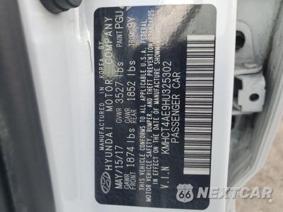 Zdjęcie 12 z 12 samochodu: 2017 HYUNDAI ACCENT SE VIN:KMHCT4AE9HU325302 - miniatura