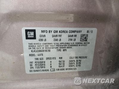 Zdjęcie 13 z 13 samochodu: 2013 BUICK ENCORE VIN:KL4CJCSB6DB195780 - miniatura
