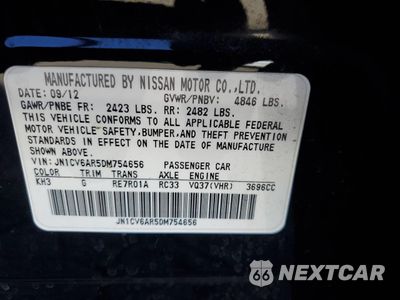 Zdjęcie 12 z 12 samochodu: 2013 INFINITI G37 VIN:JN1CV6AR5DM754656 - miniatura