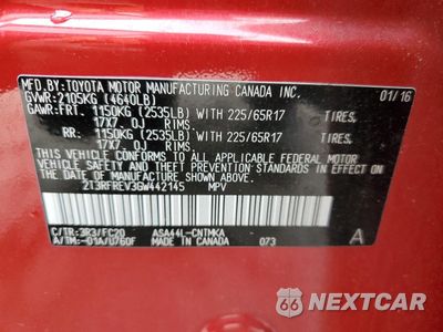 Zdjęcie 14 z 14 samochodu: 2016 TOYOTA RAV4 XLE VIN:2T3RFREV3GW442145 - miniatura