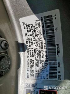 Zdjęcie 12 z 12 samochodu: 2006 HONDA CIVIC EX VIN:1HGFA16846L014714 - miniatura