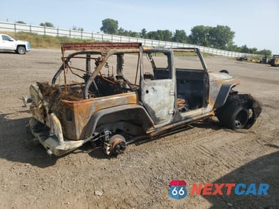 Trzecie zdjęcie samochodu z tyłu: 2008 JEEP WRANGLER UNLIMITED RUBICON VIN:1J8GA69138L585900 - miniatura