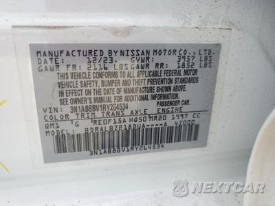 Zdjęcie 12 z 12 samochodu: 2024 NISSAN SENTRA S VIN:3N1AB8BV1RY264534 - miniatura